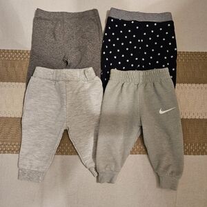 4 Pair Assorted Joggers Including Nike &Rene Rofe, Carters & First Impressions